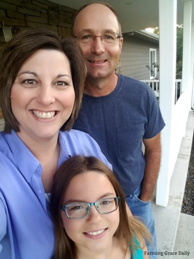 Paige, Julie, Milton Vogts 2017 1st day of her 4th grade